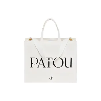 Patou Logo Printed Top Handle Bag