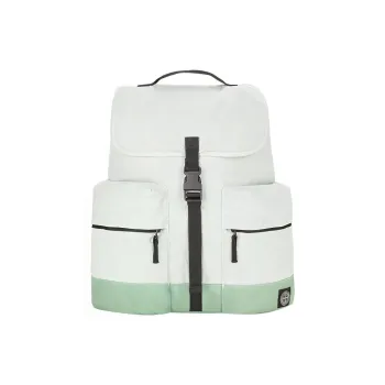 STONE ISLAND Linen Nylon Backpack Men's Light Green