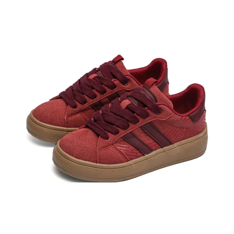 TUOPIN Non slip Lightweight Low Top Skateboard Shoes Women's Apricot-5