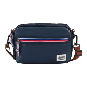 AMERICAN TOURISTER Polyester Shoulder Bag, Crossbody Bag Unisex Military Blue