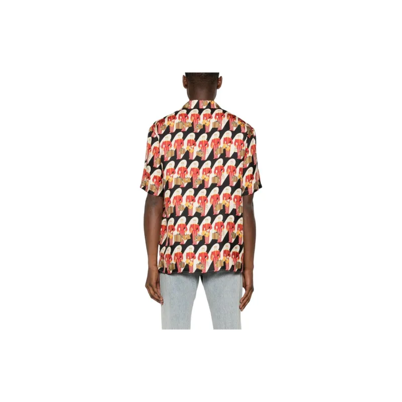 GUCCI Graphic Printed Short Sleeve Shirt-8