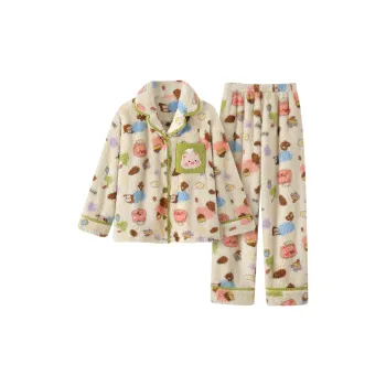 Maultiay Pajama Set Women's Apricot