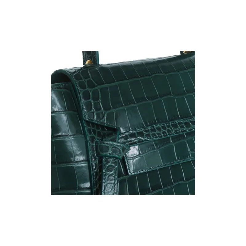CELINE Belt Cow Leather Shoulder Bag Crossbody Bag Handbag Micro Women's Amazon Green-3