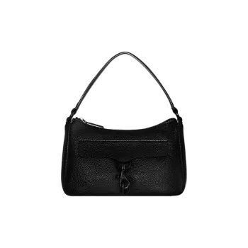 REBECCA MINKOFF Genuine Leather Handbag Small Size Women's Black