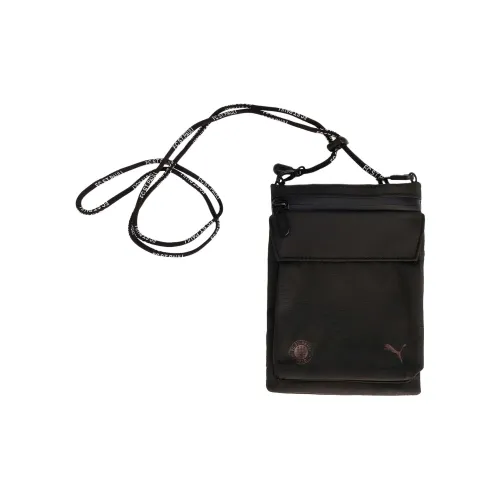 PUMA FC St. Pauli Collaboration Recycled Material Shoulder Bag Crossbody Bag Unisex Black