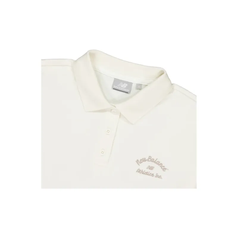 New Balance Polo Shirt Women's Ecru-3