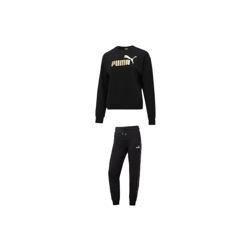 PUMA Basic Sweatshirt Set Women's Black