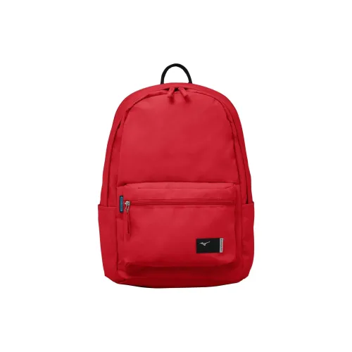 Mizuno Polyester Backpack Unisex Red
