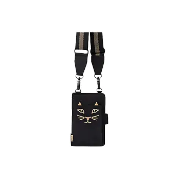 PUMA Fabric Card Holders Shoulder Bag Crossbody Bag Regular Women's Black