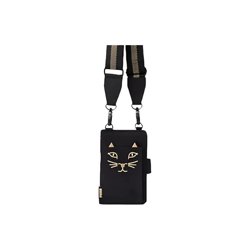 PUMA Fabric Card Holders Shoulder Bag Crossbody Bag Regular Women's Black-0