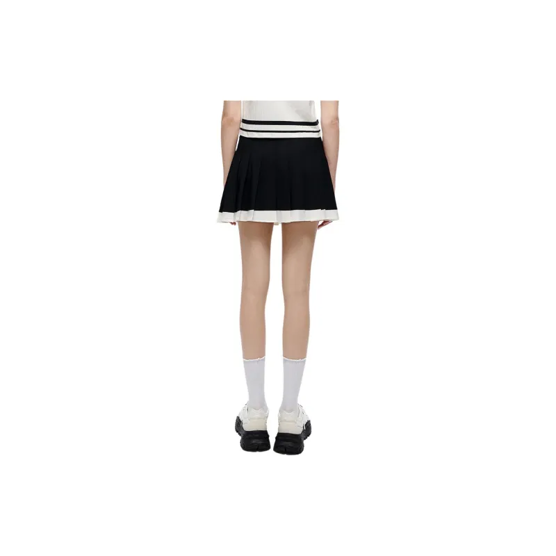 FILA FUSION Casual Short Skirts Women's Black-3
