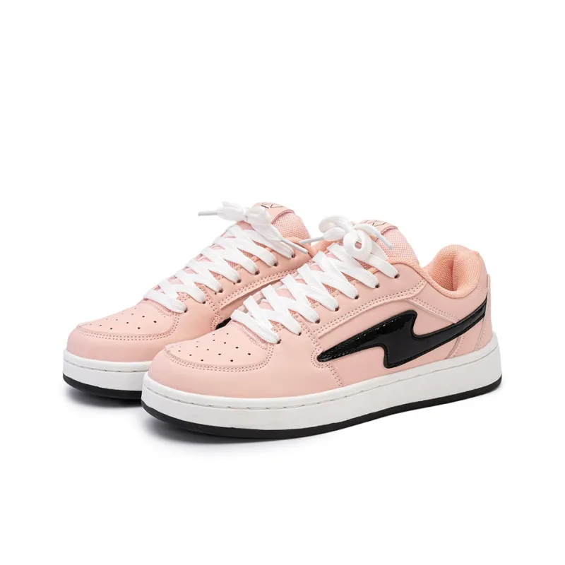 Little Red Man Non slip Lightweight Low Top Skateboard Shoes Unisex Cherry Blossom Pink-1