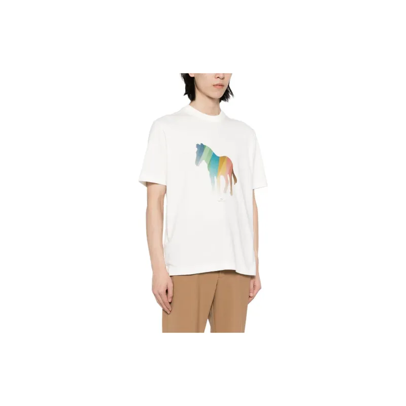 Paul Smith Zebra Printed Crewneck T Shirt-2