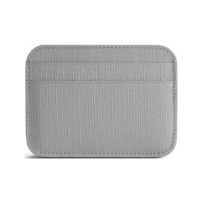 Balenciaga Cash Calfskin Card Holder Women's Gray & Black-1