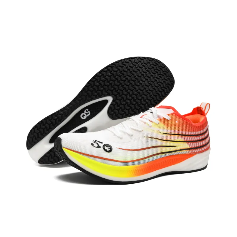 50 Cushioning Anti-Slip And Wear-Resistant Low-Top Running Shoes Unisex Mismatched Color-Frost & Blaze-1