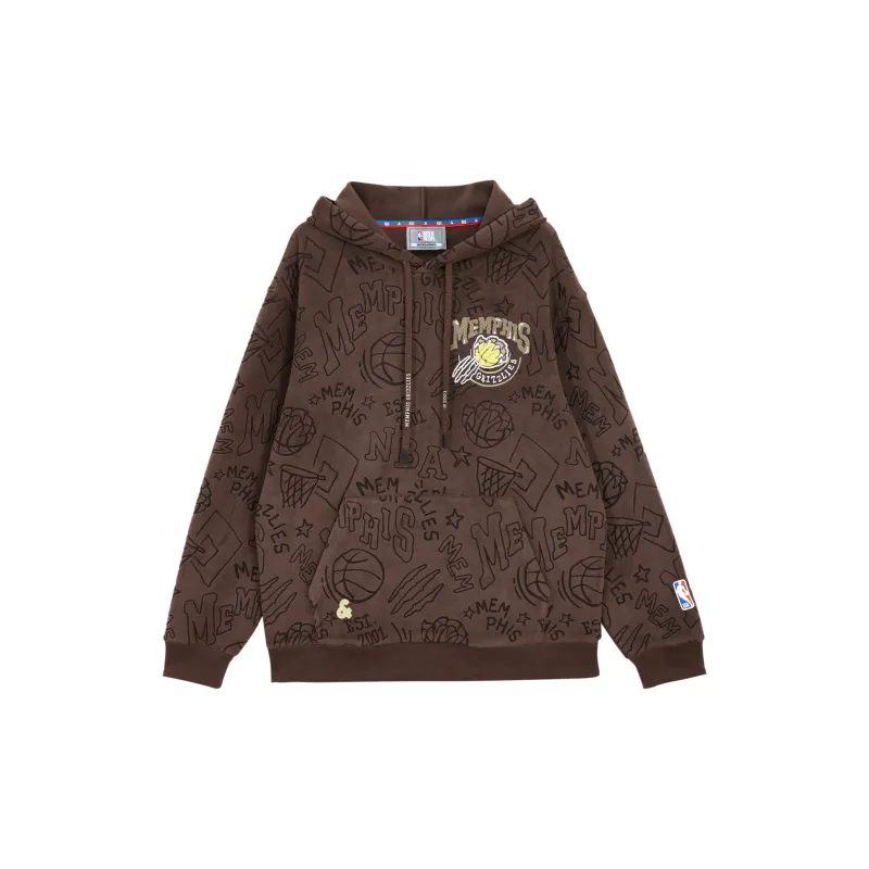JACK JONES· x NBA Long Sleeved Sweatshirt Unisex Moss Brown-0