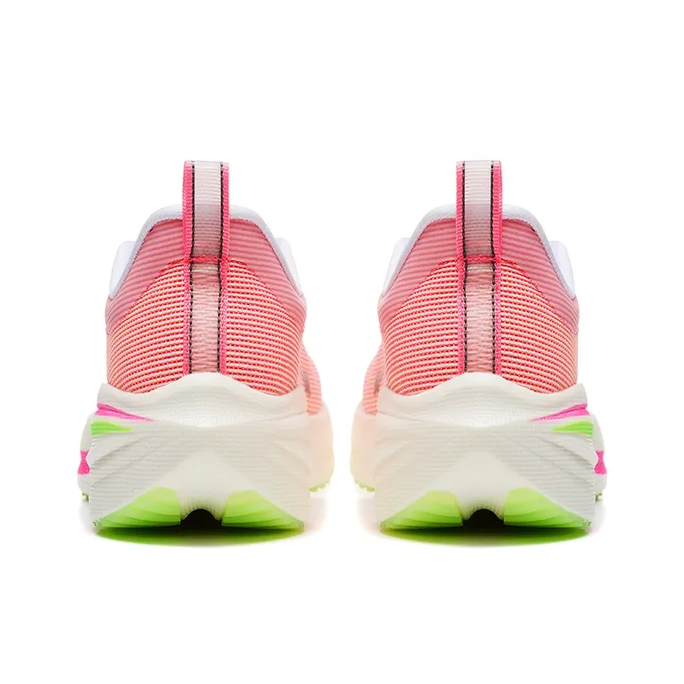 DUANGOU Running Shoes Unisex Low Top Pink Orange/Cherry Blossom Pink-4