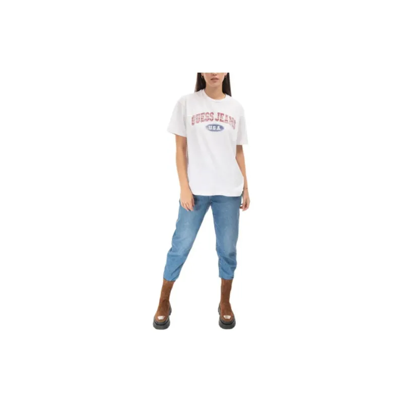 GUESS FW22 T Shirt Unisex White-1