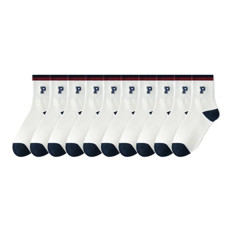 Lan Miao Mid Calf Socks Women's 10 Pack-6