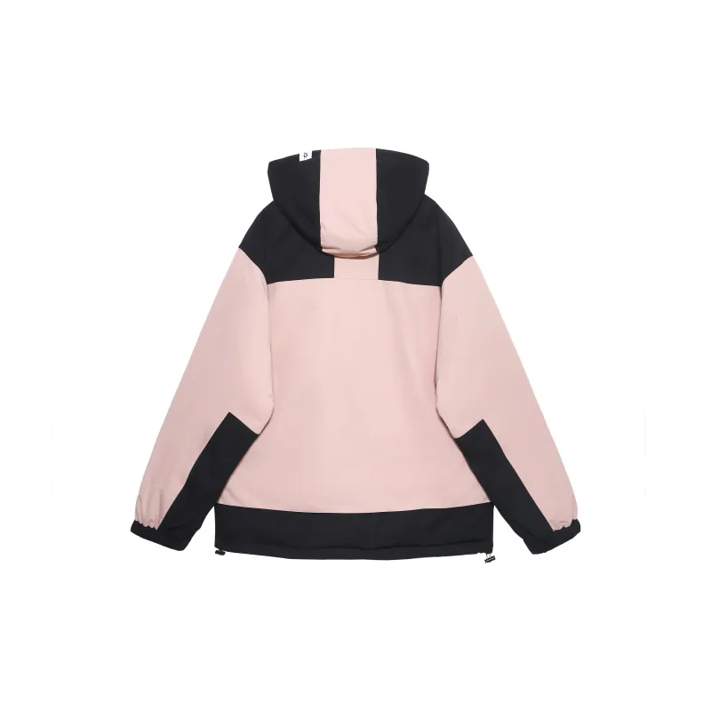 Tryforlove Autumn And Winter Season Puffer Jacket Unisex Pink/White-1