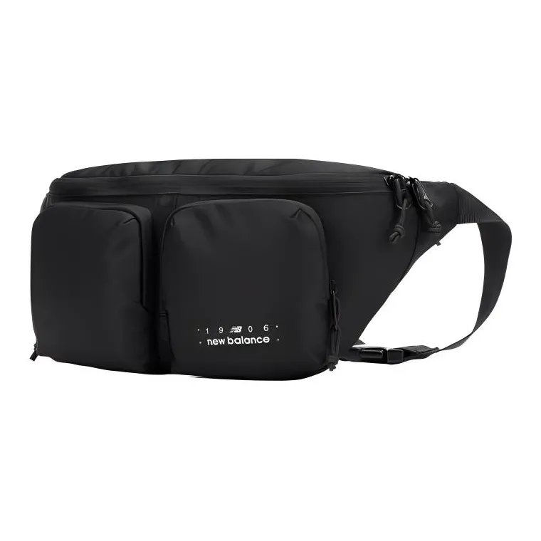 New Balance Fabric One Shoulder Crossbody Fanny Pack Regular Unisex Black-1