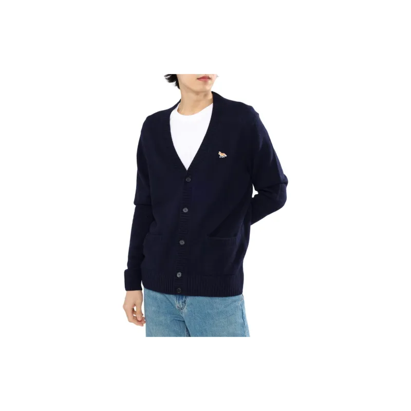 Maison Kitsune Knitwear Men's Marine Blue-4
