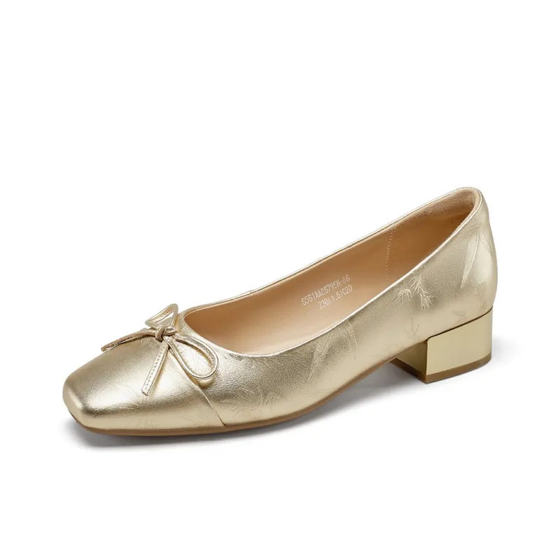 YEARCON Casual Single Shoes Medium Heel Women's-5