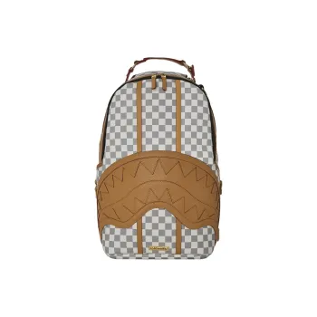 SPRAYGROUND Artificial Leather Backpack Unisex Latte Brown