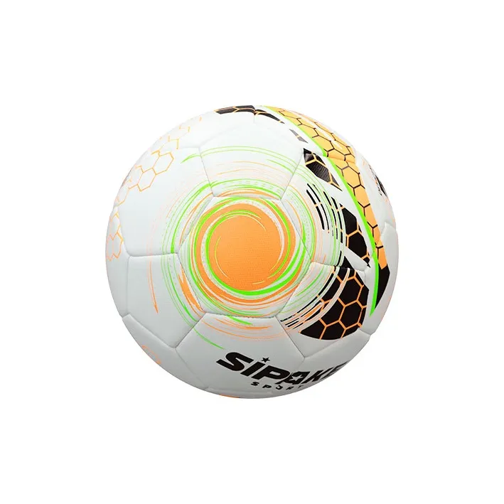 SIPAKESPORT Size 4 Size 5 Soccer PU Machine Stitched Soccer Ball Unisex Orange White-1