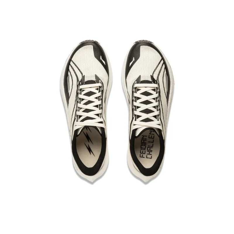 LINING Feidian 4 Challenger Running Shoes Women's Low Top Beige Black-3