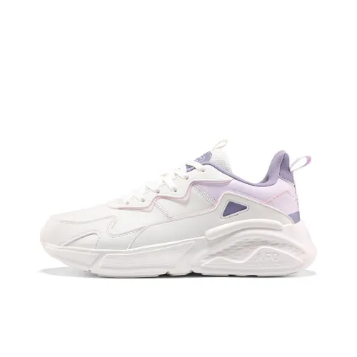361° Cushioning Warm Low Top Casual Shoes Women's White Purple