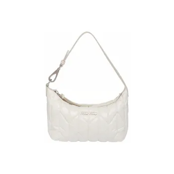 MIU MIU MaritimeSpirit Leather Portable Handbag Shoulder Bag Mini Women's White