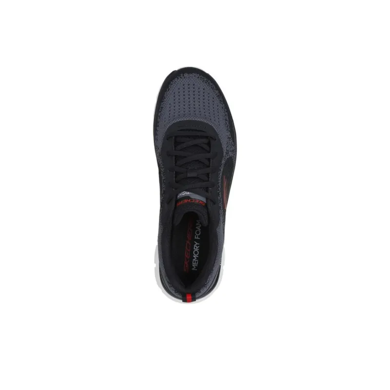Skechers Track Anti Slip Wear Resistant Low Top Training Shoes Men's Black-2