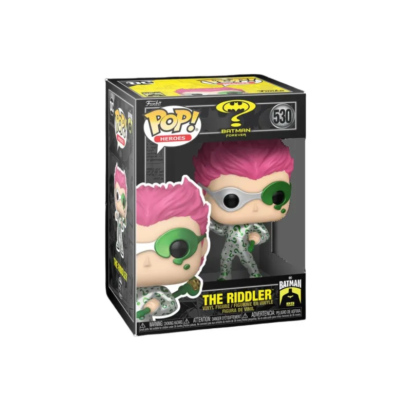 Funko x DC COMICS HEROES POP! Pop! Metallic Feel The Riddler Chibi Figures-1