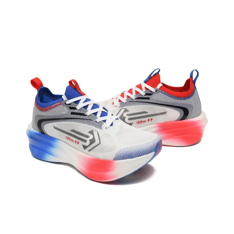 100m F.P Low Top Supercritical Marathon Sprint Running Shoes Unisex Mismatched Olympic Color Scheme-1