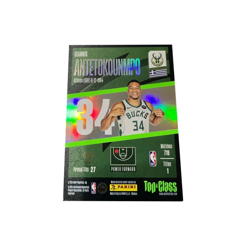 PANINI Bucks Core Letter Bro Greek Beast TC Card Unstoppable Player Card Rare Card Sports Cards 1 Pc-1