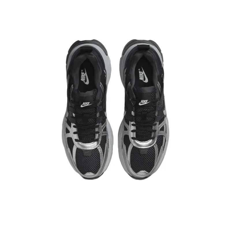 Nike V2K Run Wear Resistant Low Top Running Shoes Women's Black-3