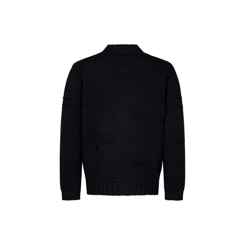 DSQUARED 2 Logo Embroidered Zip Up Sweater-1