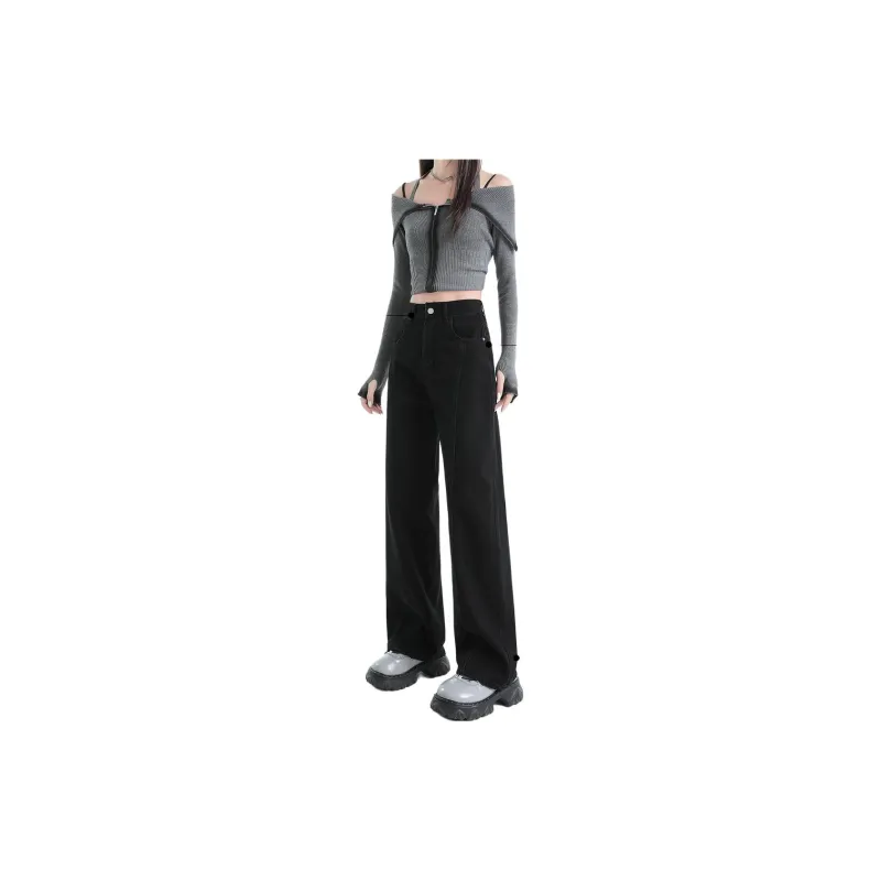 Concubine Zhu Jeans Women's Black-2