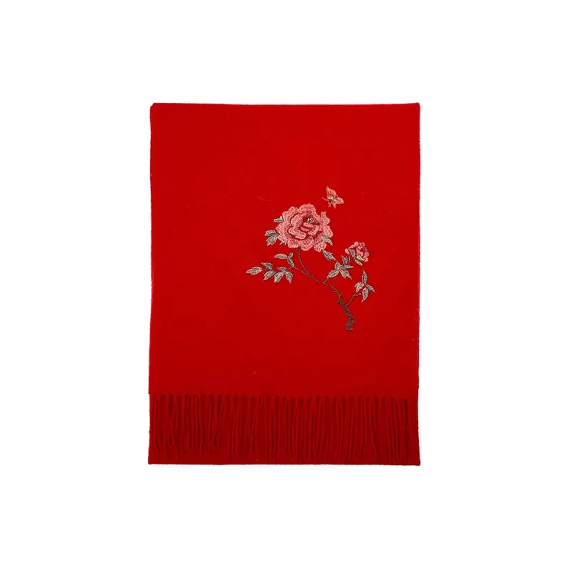 Hang Silk Road 100% Sheep Wool Knit Scarves Women's-10