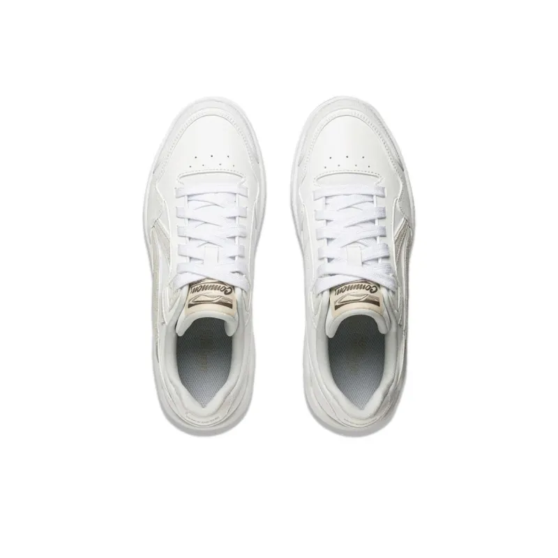 LiNing Common 80s Anti Slip Wear Resistant Low Top Skateboard Shoes Women's White-3