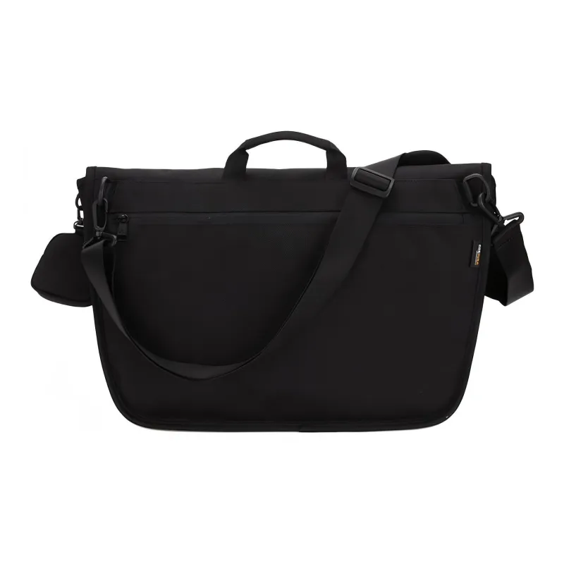 KANGOL Polyester Messenger Bag Portable Crossbody Bag Shoulder Bag Regular Unisex Black-2