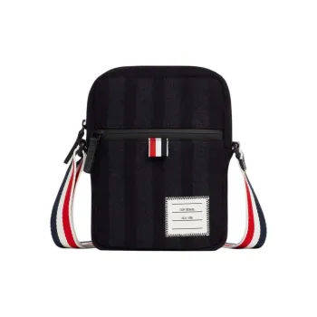 THOM BROWNE· Cow Leather Camera Bag Shoulder Bag Crossbody Bag Men's Black