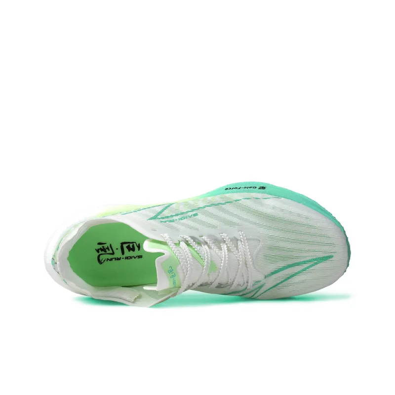 SAIQI Low Top Hui Technology Sprint Long Distance Running Training Running Shoes Unisex Mint Gust-3
