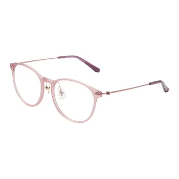 SEIKO Titanium Alloy Β Titanium Oval Eyeglass Frames Unisex Pink