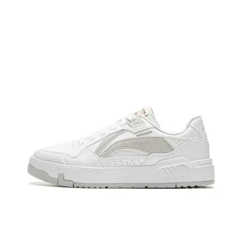LiNing Common 80s Anti Slip Wear Resistant Low Top Skateboard Shoes Women's White