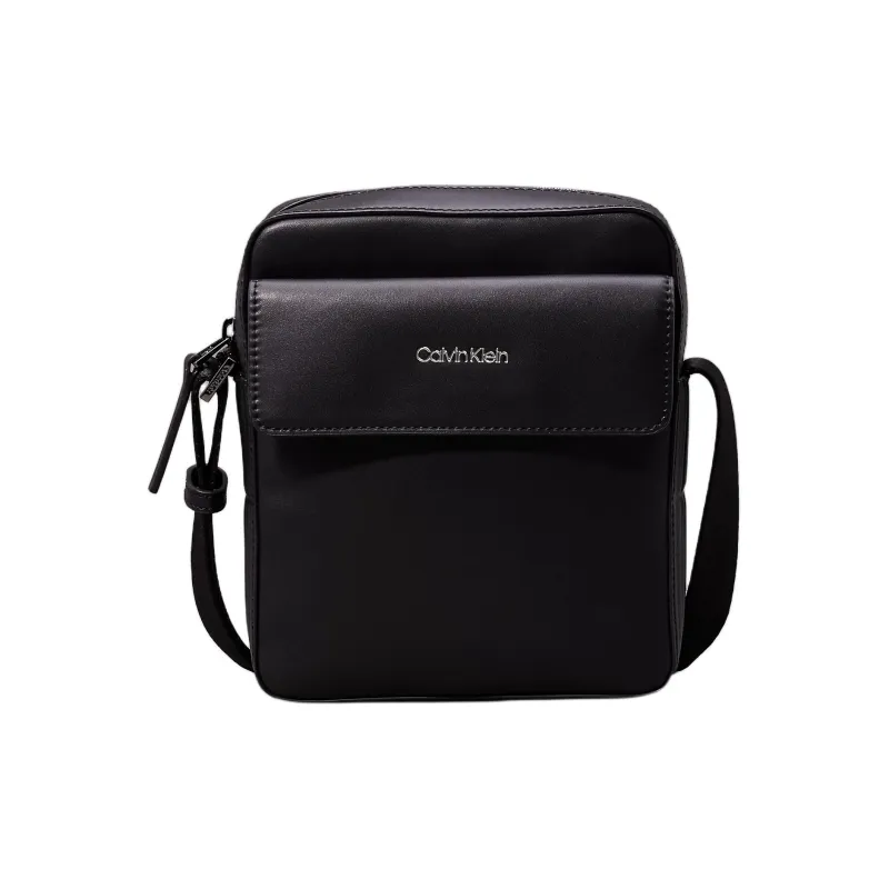 CALVIN KLEIN Polyester Crossbody Bags Men's Black-0