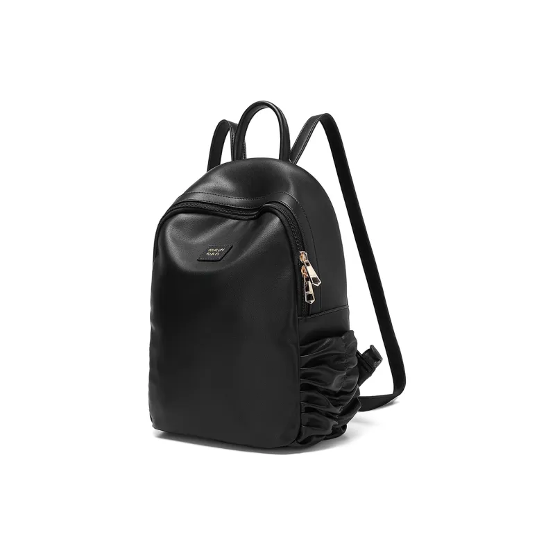 MEXICAN PU Backpack Regular Women's Black/Coffee-2