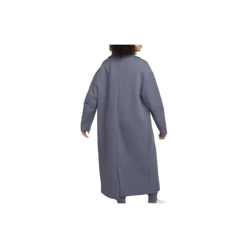 Nike Oversized Duster Jacket Jackets Coats Women's Blue Gray-1