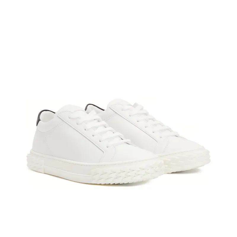 Giuseppe Zanotti/GZ Ecoblabber Low Top Stylish Skateboarding Shoes Women's White Black-2